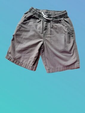 Cat & Jack Gray Elastic-Waist Cotton Shorts